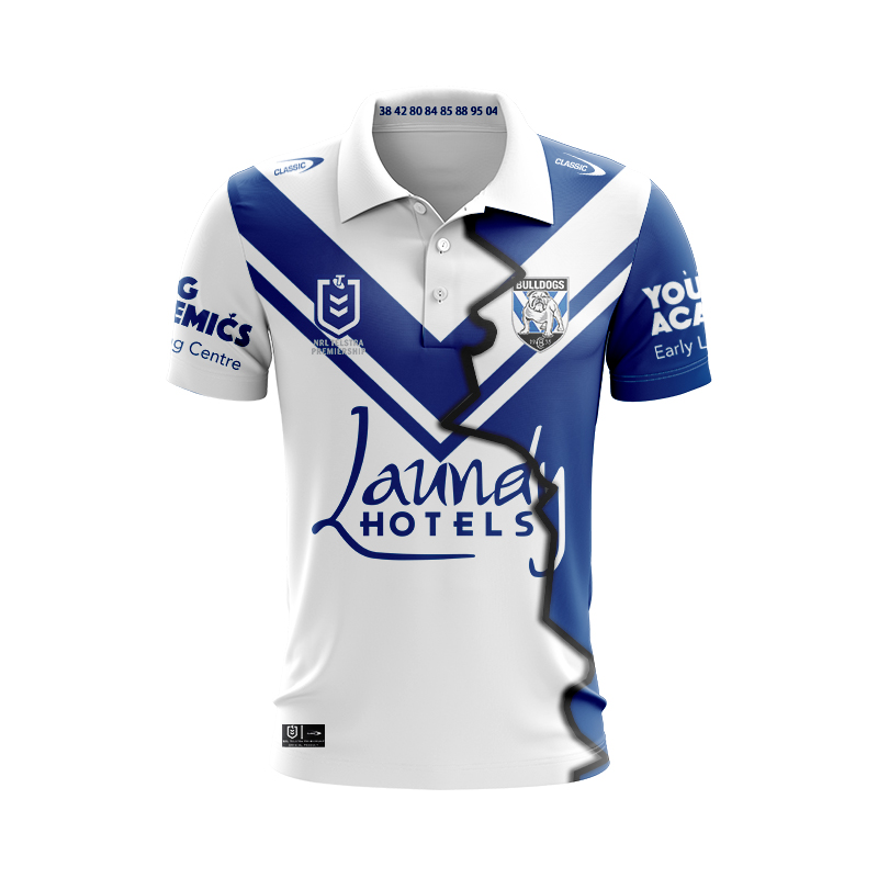 NRL Canterbury-Bankstown Bulldogs 2024 Mix Polo Shirt