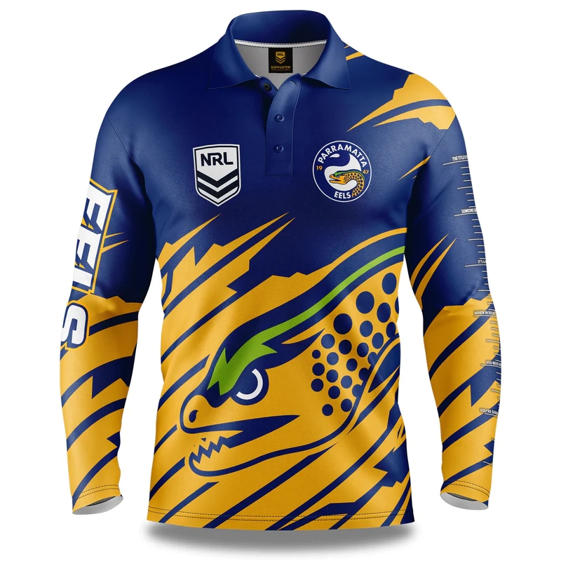 NRL Parramatta Eels 2024 'FISHFINDER' Fishing Shirt