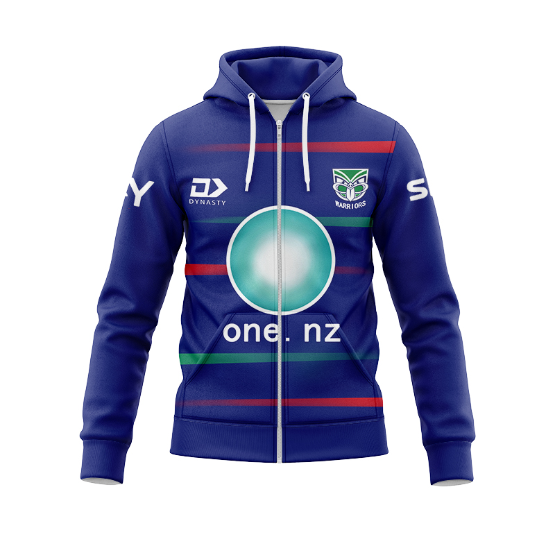 NRL New Zealand Warriors 2024 Dynasty Training Zipper Hoodie