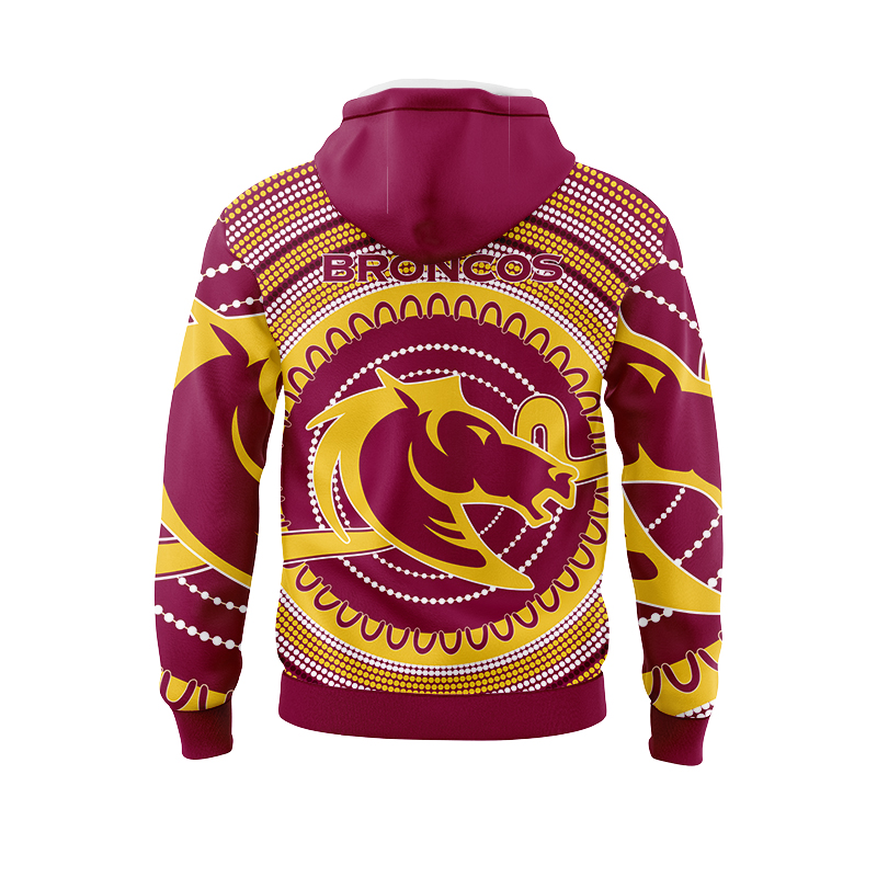 NRL Brisbane Broncos 2021 Indigenous Hoodie