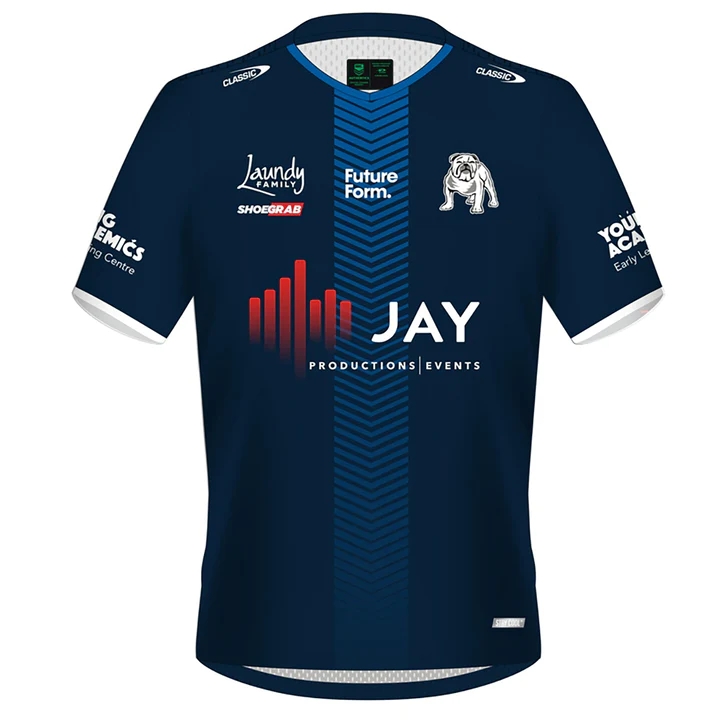 NRL Canterbury-Bankstown Bulldogs 2024 Navy Training Jersey