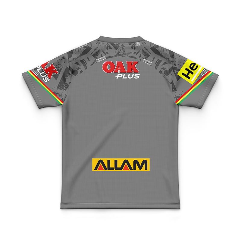 Kid's NRL Penrith Panthers 2024 Grey Training Jersey