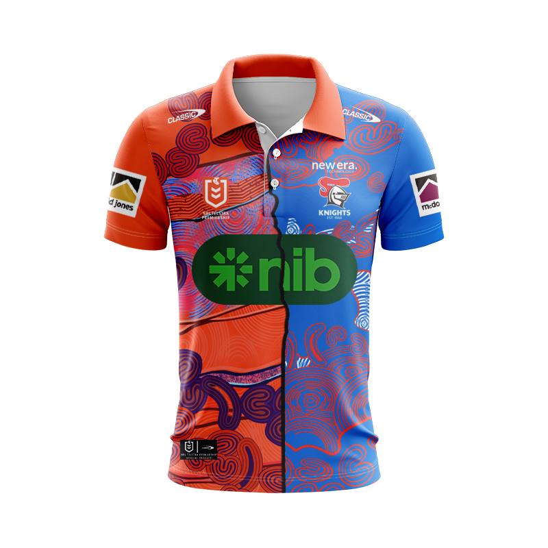 NRL Newcastle Knights 2024 Mix Polo Shirt