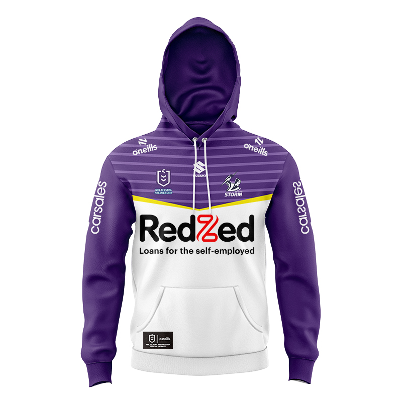 Kid's NRL Melbourne Storm 2024 Away Hoodie