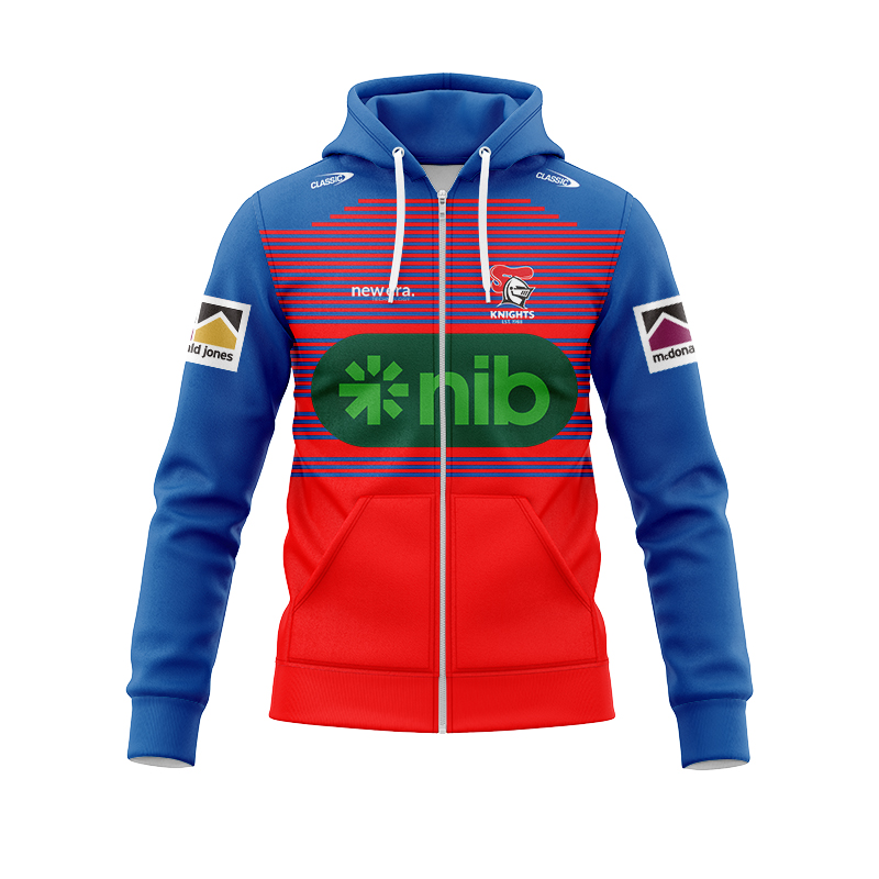 NRL Newcastle Knights 2024 Training Zipper Hoodie