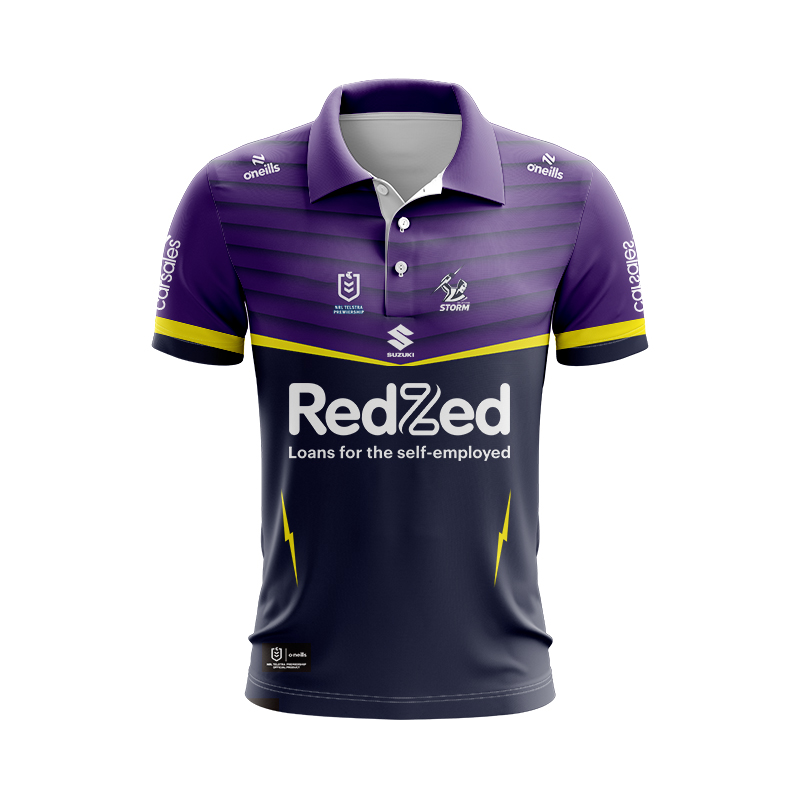 NRL Melbourne Storm 2024 Home Polo Shirt