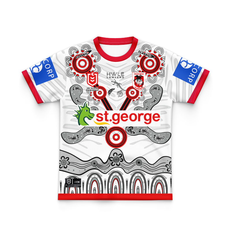 Kid's NRL St George Illawarra Dragons 2024 Indigenous Jersey