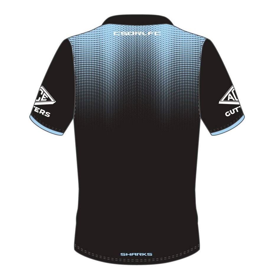 NRL Cronulla-Sutherland Sharks 2025 Media Polo Shirt