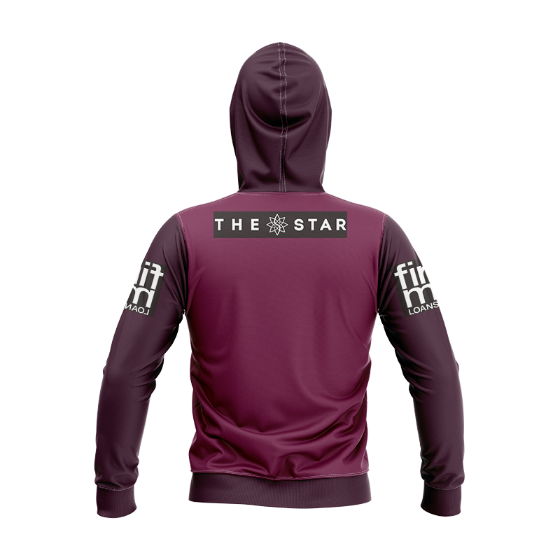 Kid's NRL Brisbane Broncos 2024 Maroon Training Hoodie