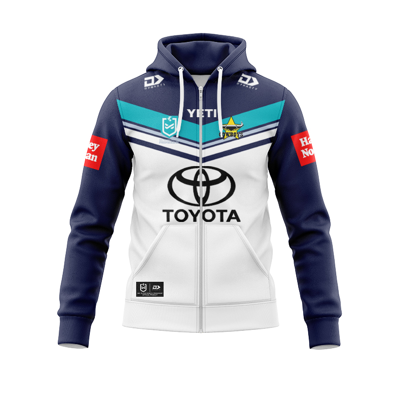NRLW North Queensland Cowboys 2024 Away Zipper Hoodie
