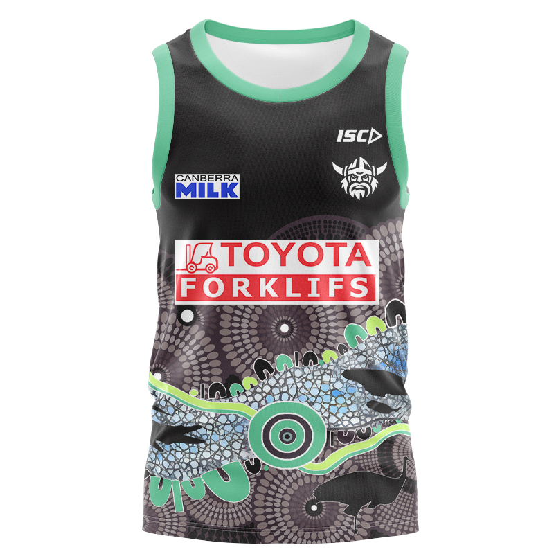 NRL Canberra Raiders 2024 Indigenous Run Out Singlet