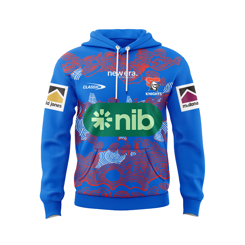 NRL Newcastle Knights 2024 Warm Up Hoodie
