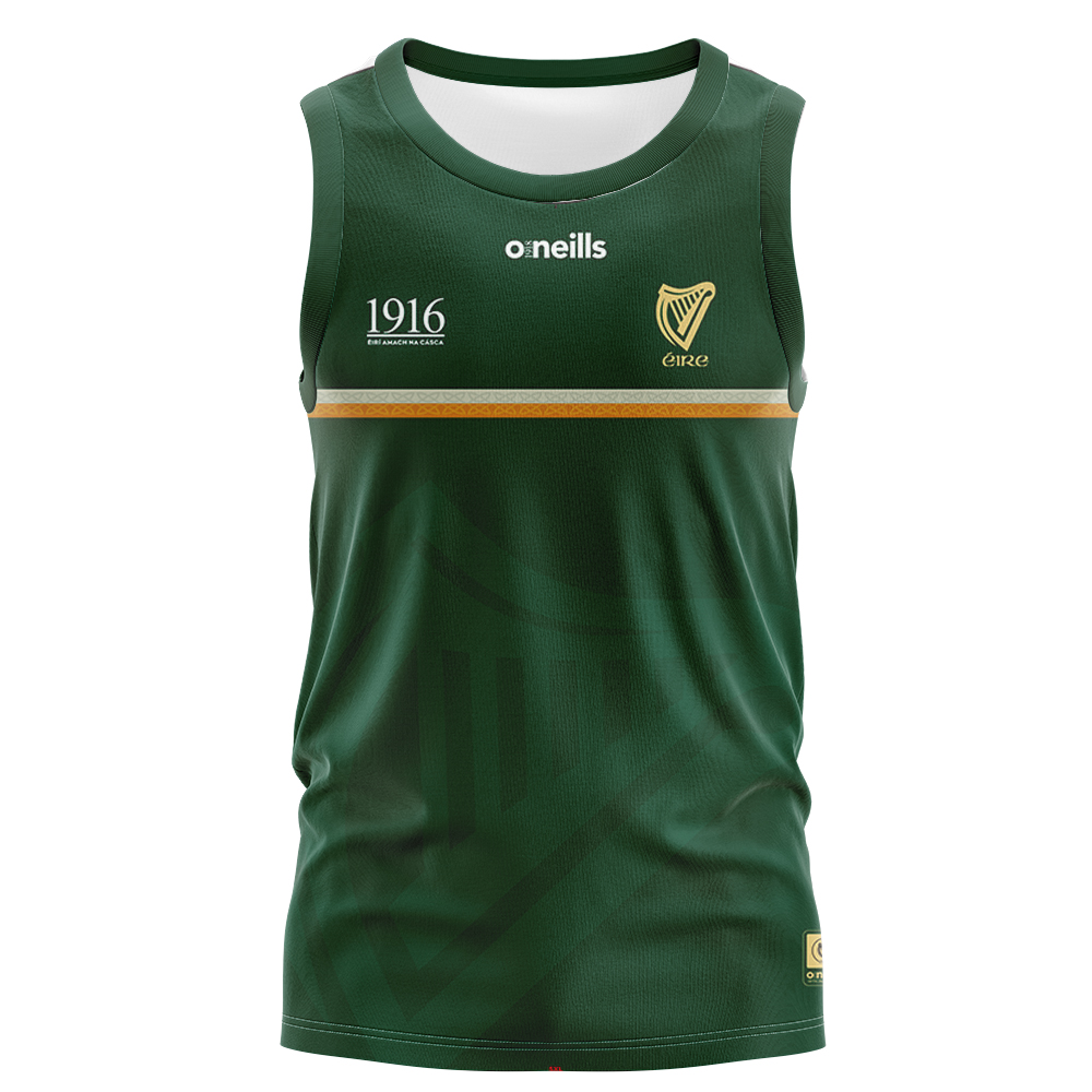 Men's Ireland GAA 1916 Commemoration Sleeveless Jersey Green