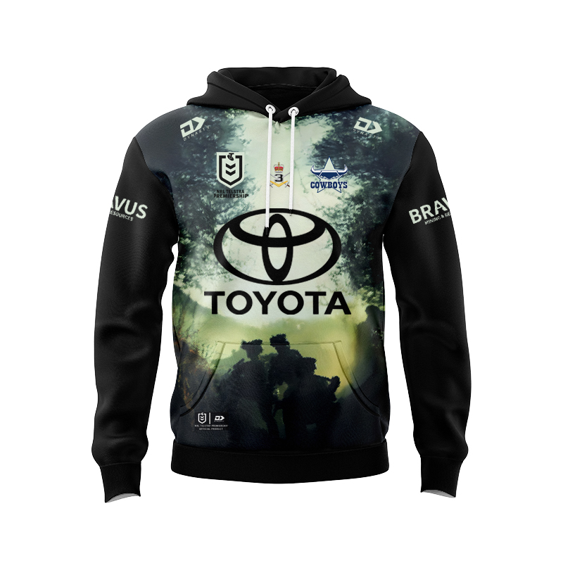 NRL North Queensland Cowboys 2024 ANZAC Hoodie