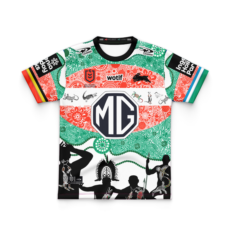 Kid's NRL South Sydney Rabbitohs 2024 Indigenous Jersey