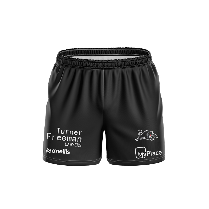 NRL Penrith Panthers 2024 Black Training Shorts