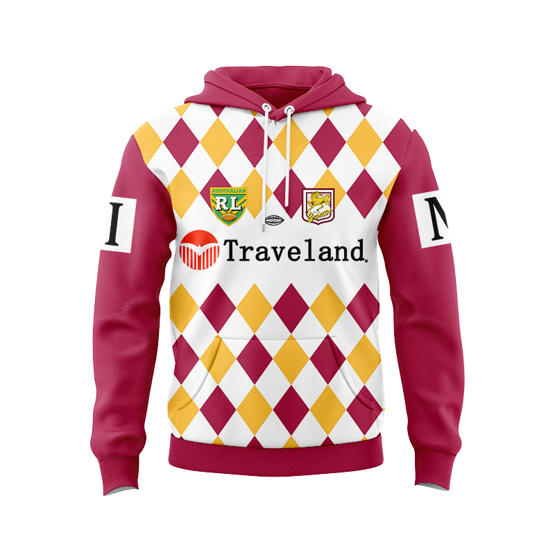 NRL Brisbane Broncos 1995 Retro Hoodie