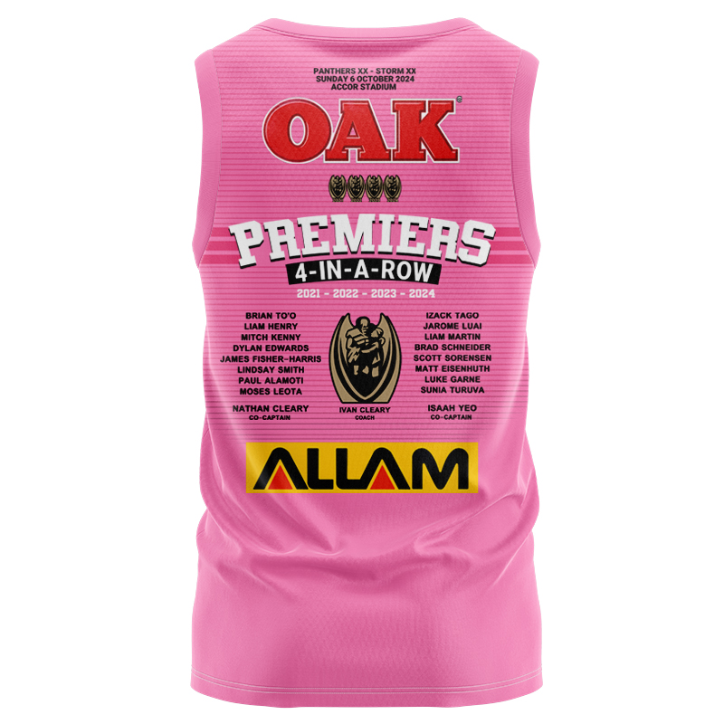 NRL Penrith Panthers Premiers 2024 Singlet