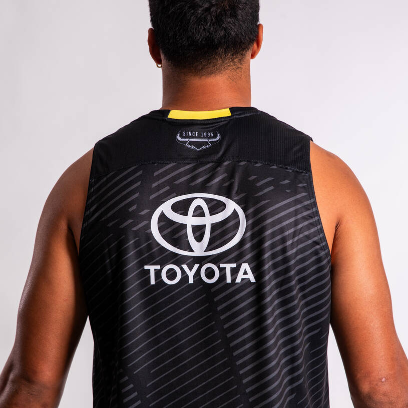 NRL North Queensland Cowboys 2024 Black Training Singlet