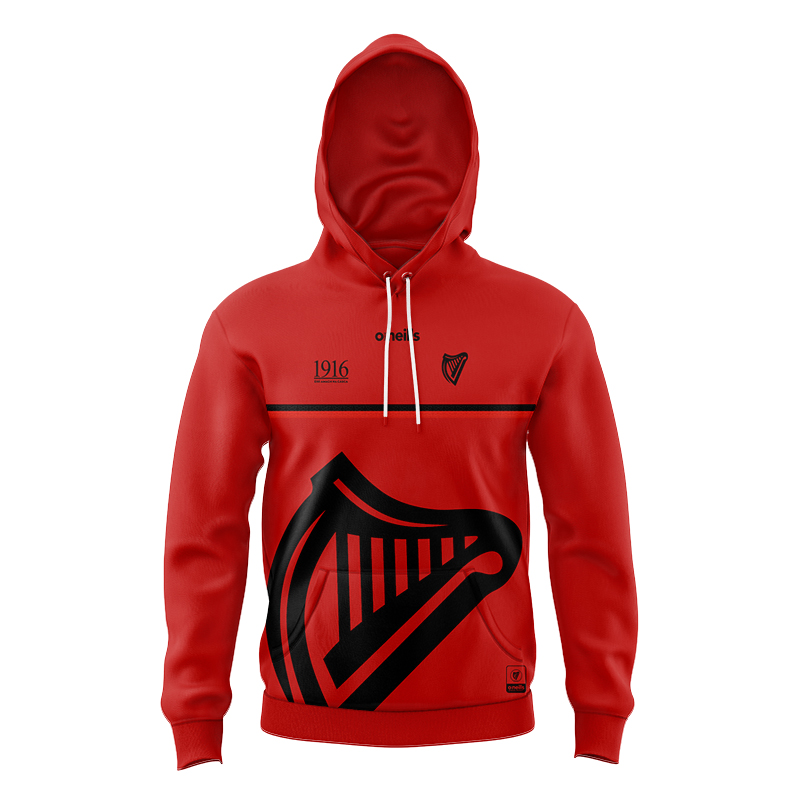 Kid's Ireland GAA 1916 Commemoration Red Black Hoodie