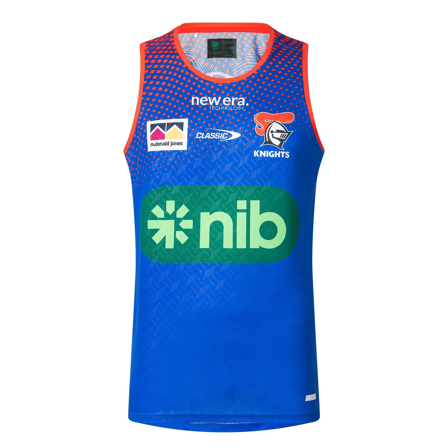 NRL Newcastle Knights 2025 Royal Training Singlet