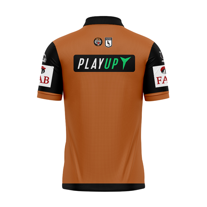 NRL Wests Tigers 2024 Away Polo Shirt