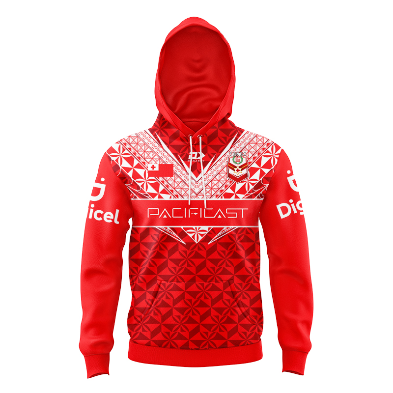 Kid's Tonga Rugby League 2024 Home Hoodie