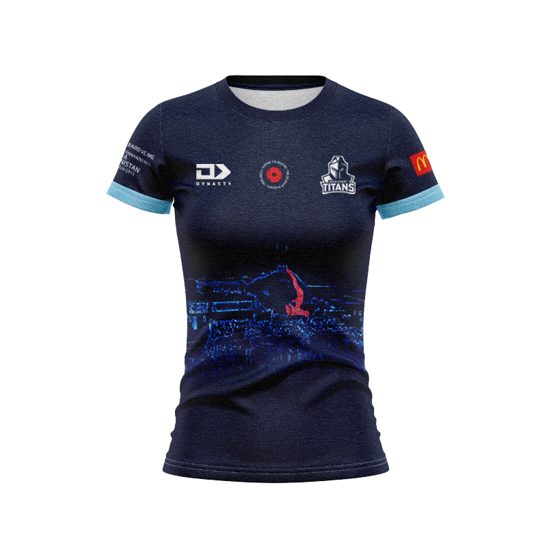 Women's NRL Gold Coast Titans 2024 ANZAC Jersey
