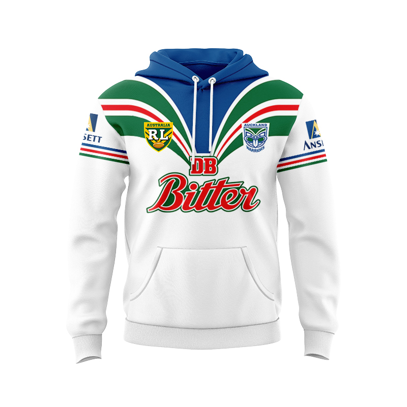 NRL New Zealand Warriors 1995 Retro Away Hoodie