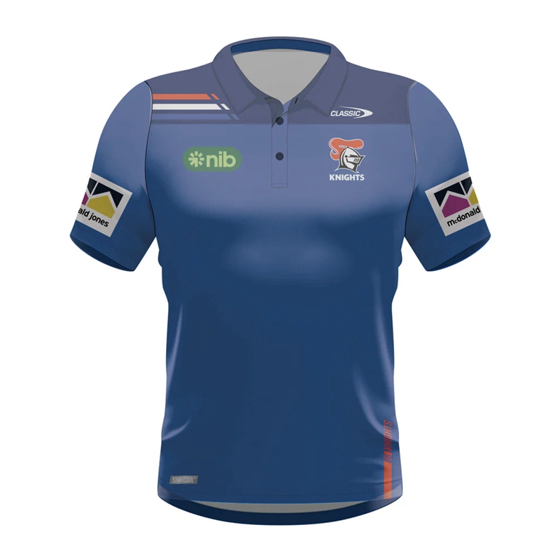 NRL Newcastle Knights 2024 Players Polo Shirt