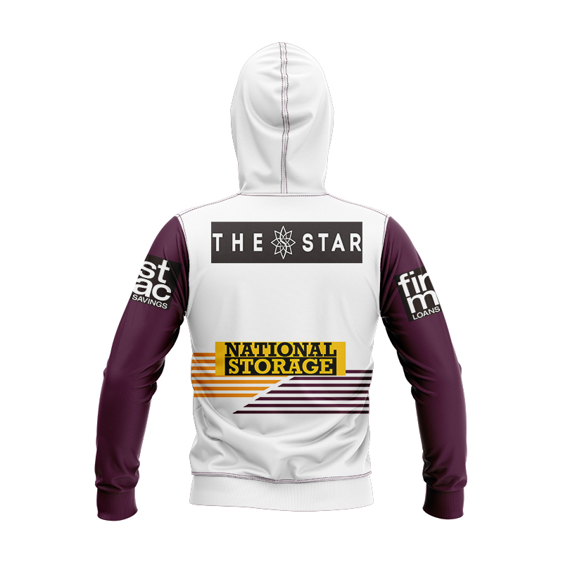 Kid's NRL Brisbane Broncos 2024 Away Hoodie