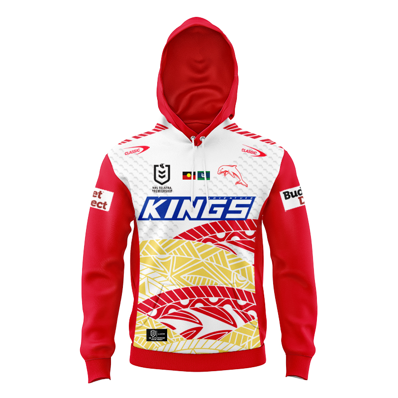 Kid's NRL Dolphins 2024 Indigenous Hoodie