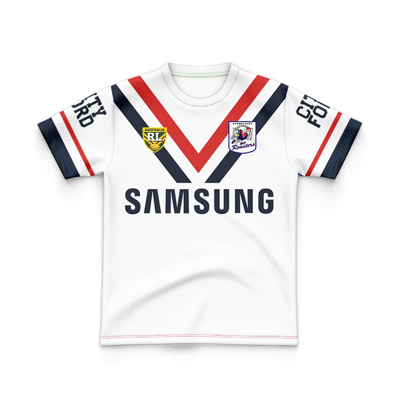 Kid's NRL Sydney Roosters 1996 Retro Away Jersey