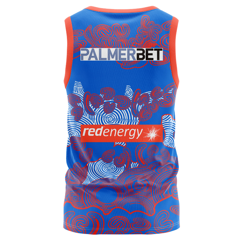 NRL Newcastle Knights 2024 Warm Up Singlet