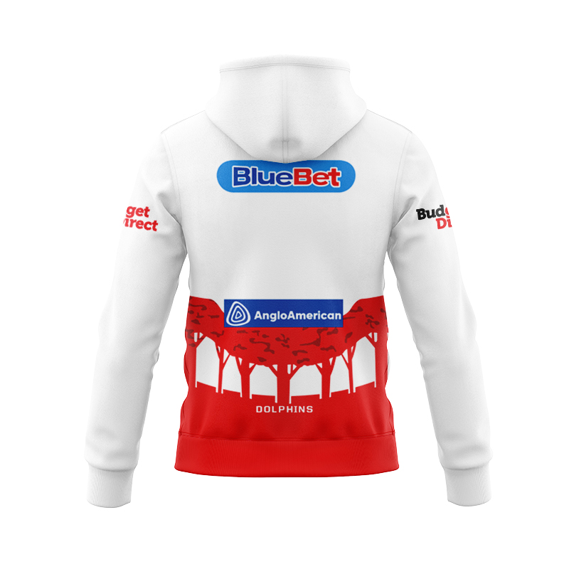 NRL Dolphins 2024 ANZAC Zipper Hoodie