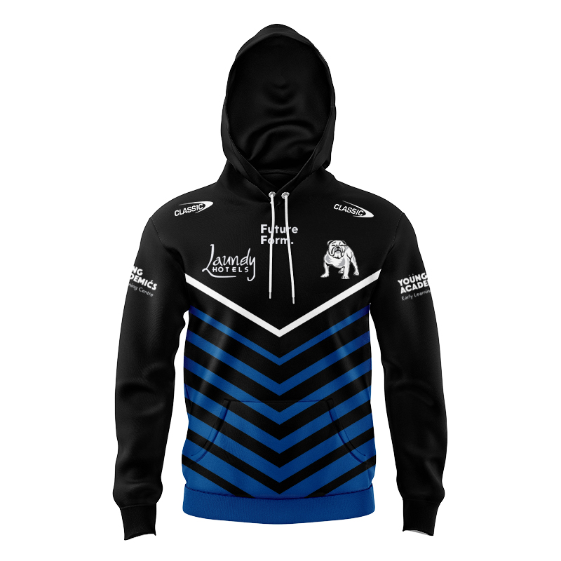 Kid's NRL Canterbury-Bankstown Bulldogs 2024 Warm Up Hoodie