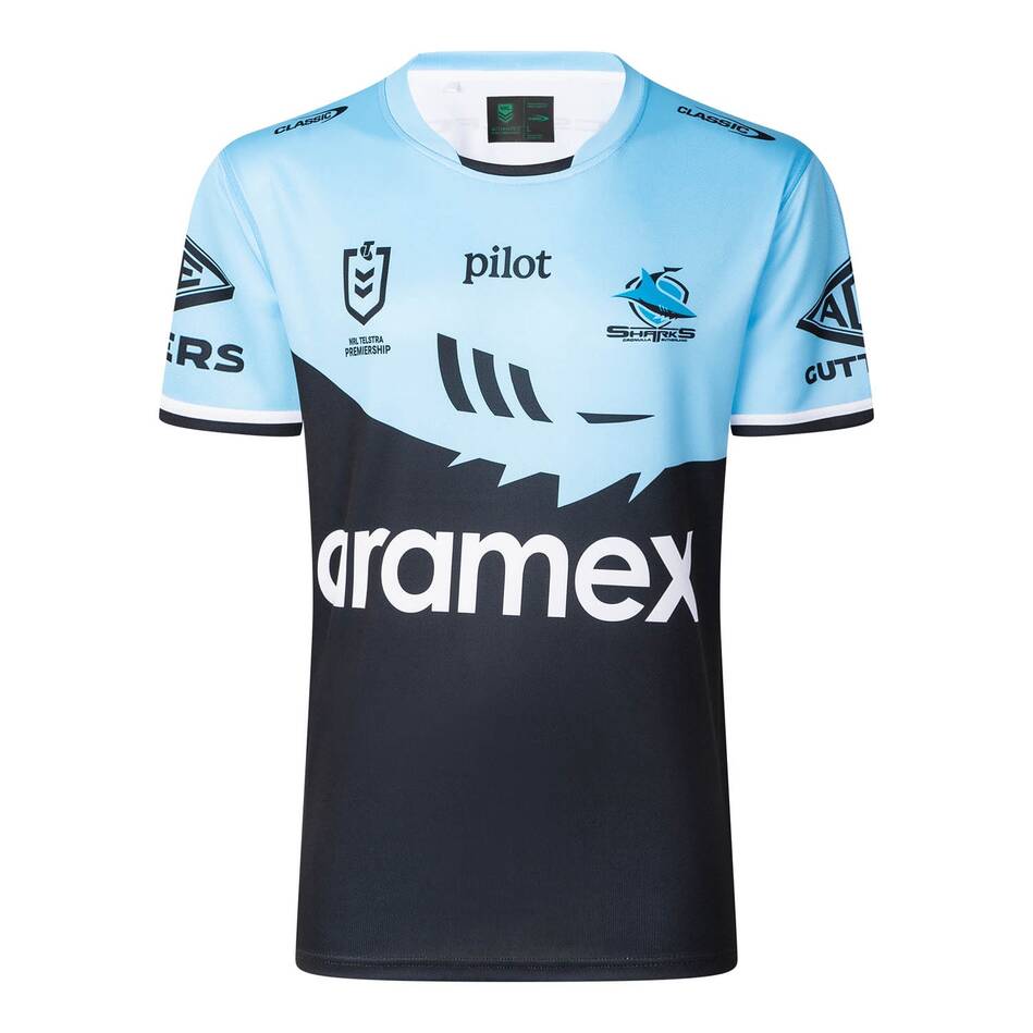NRL Cronulla-Sutherland Sharks 2025 Sky/Blk Training Jersey