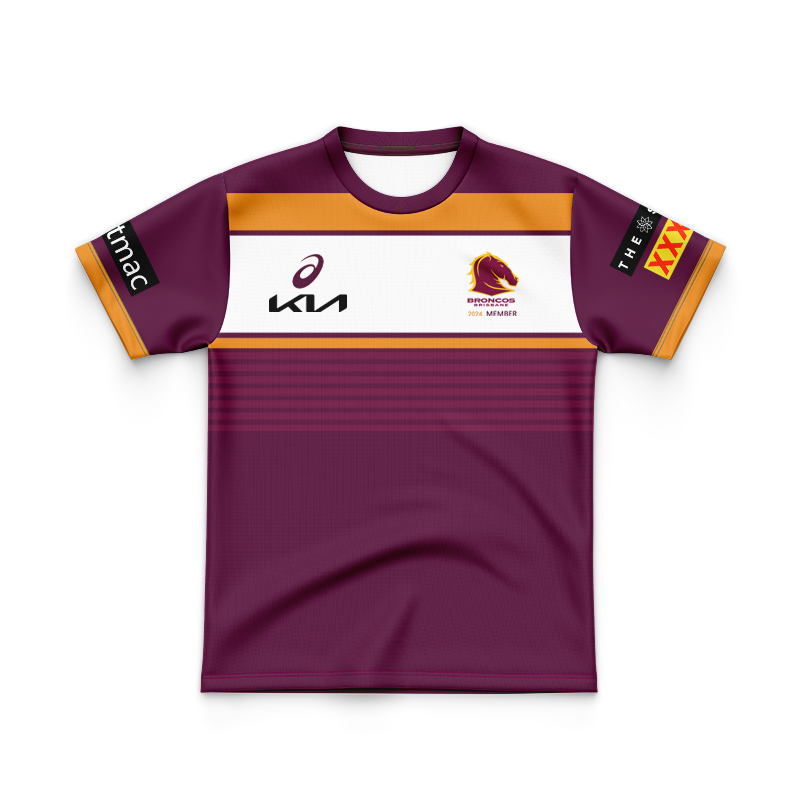 Kid's NRL Brisbane Broncos 2024 Member Jersey