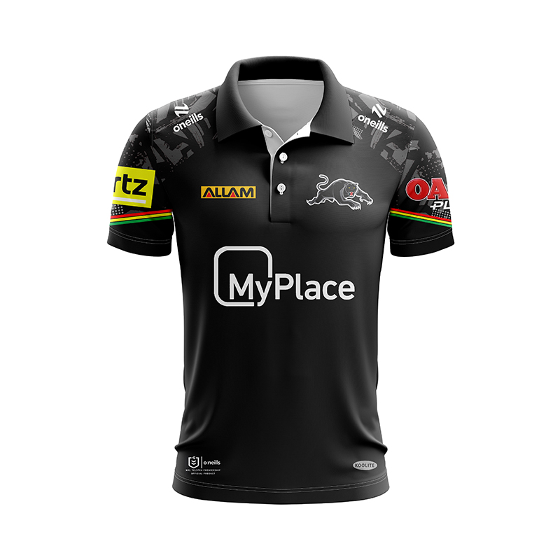 NRL Penrith Panthers 2024 Home Training Polo Shirt