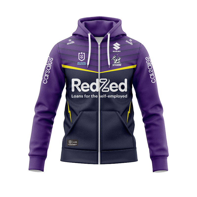 NRL Melbourne Storm 2024 Home Zipper Hoodie