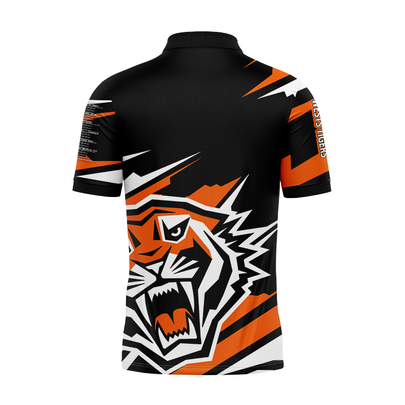 NRL Wests Tigers 2024 'FISHFINDER' Fishing Polo Shirt
