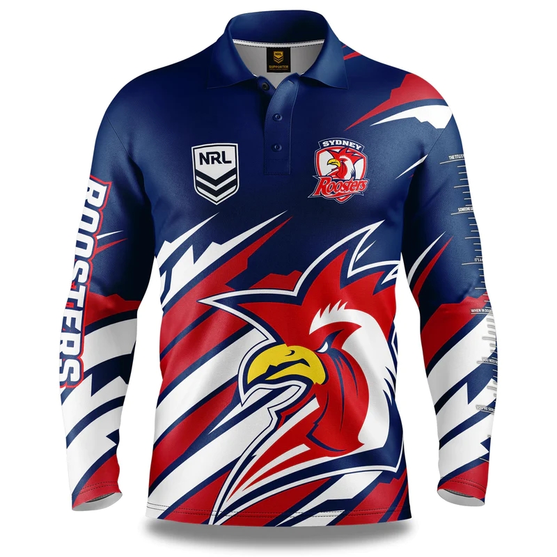 NRL Sydney Roosters 2024 'FISHFINDER' Fishing Shirt