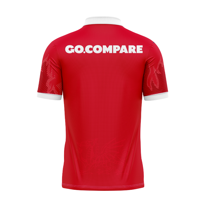 Wales Rugby 2024 Home Polo Shirt