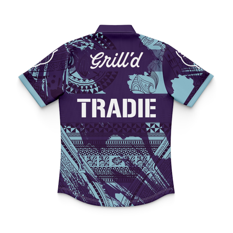 Kid's NRL Melbourne Storm 2024 Multicultural Polo Shirt