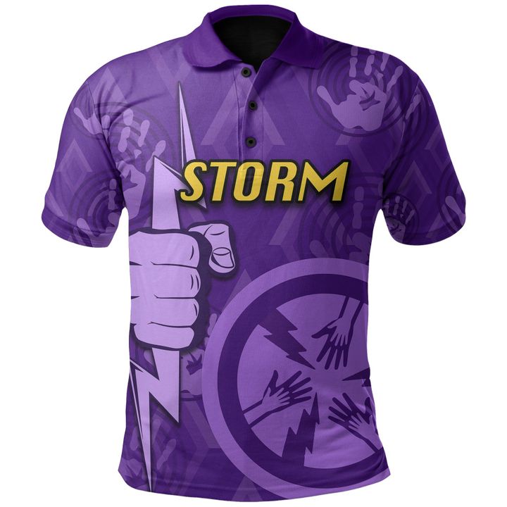 NRL Melbourne Storm 2021 Indigenous Polo Shirt