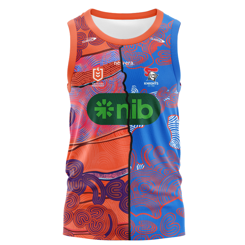 NRL Newcastle Knights 2024 Mix Singlet