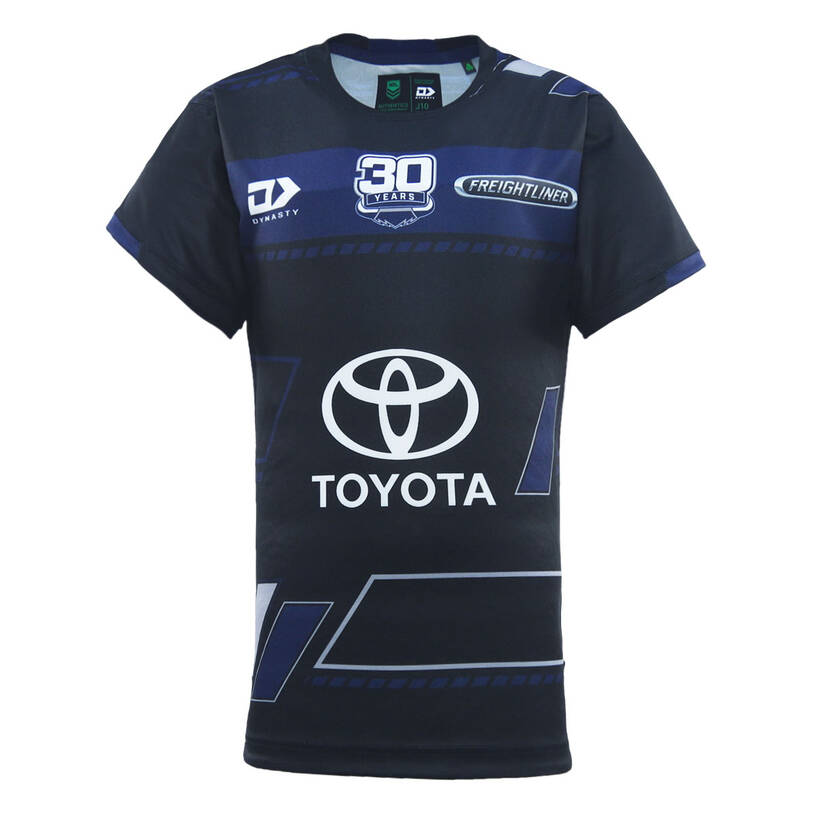 Kid's NRL North Queensland Cowboys 2025 Black Training Jersey