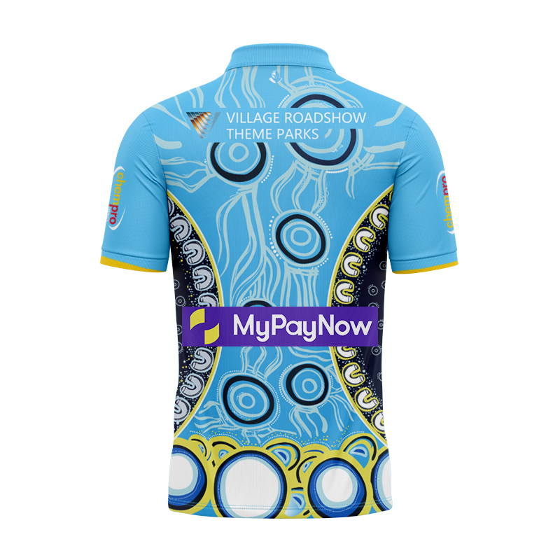NRL Gold Coast Titans 2024 Indigenous Polo Shirt