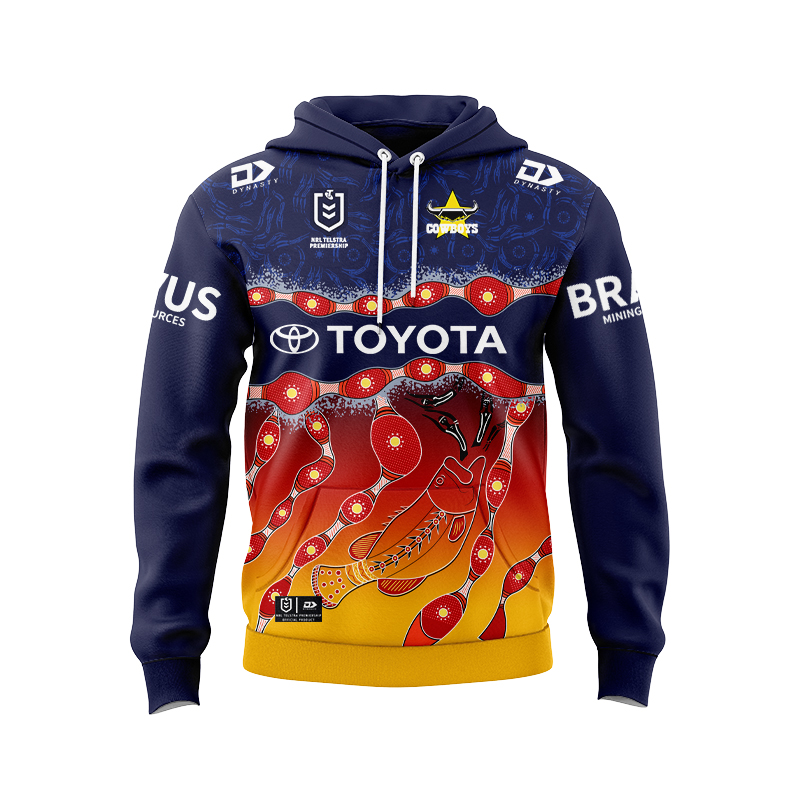 NRL North Queensland Cowboys 2024 Indigenous Hoodie