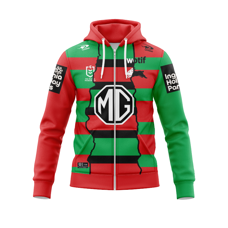 NRL South Sydney Rabbitohs 2024 Mix Zipper Hoodie